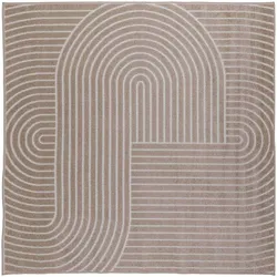 vidaXL, Teppich, Malik (Zen-Sand) (240 x 240 cm)