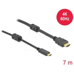 DELOCK 85973 - Kabel, USB-C > HDMI, 4K 60Hz, aktiv, DP Alt, St./St. 7 m