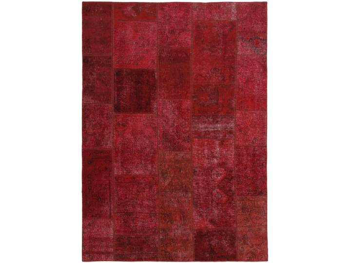 Patchwork Teppich 161x229 Handgeknüpft Modern Orientteppich Perserteppich Wolle