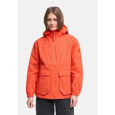 Outdoorjacke NAVAHOO "Donnerwetter 14", Damen, Gr. XL (42), orange, Obermaterial: 100% Nylon. Innenfutter: 62% Polyester, 33% Viskose, 5% Elasthan. Ärmelfutter: 100% Polyester, lässig geschnitten hüftbedeckend, hoch geschlossener Ausschnitt,...