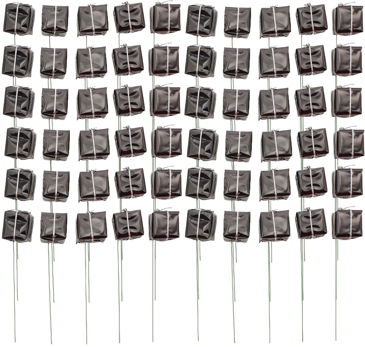 Virtubuy Set van 60 Mini Geschenken Decoratieve Plugs voor DIY Kerstdecoratie