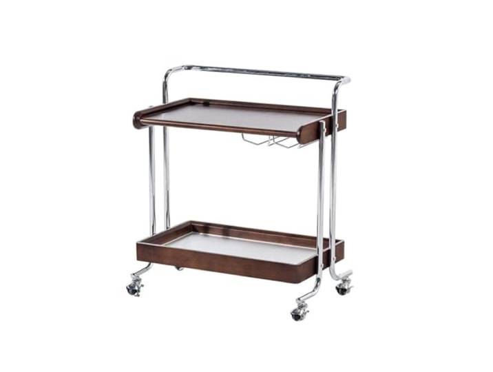 twwhyg Beweglicher Beistelltisch mit Rollen, Kleiner Kaffeewagen for das Wohnzimmer
