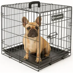 Flamingo Klappbarer Draht-Hundekäfig (Hund, Faltbar, Waschbar), Tiertransport