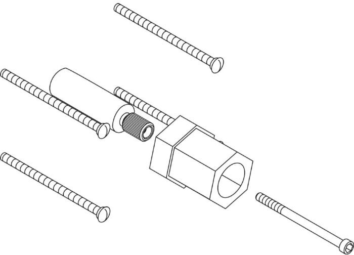 Hansgrohe Verlängerungsset 92615000 40 mm, für Ecostat-UP