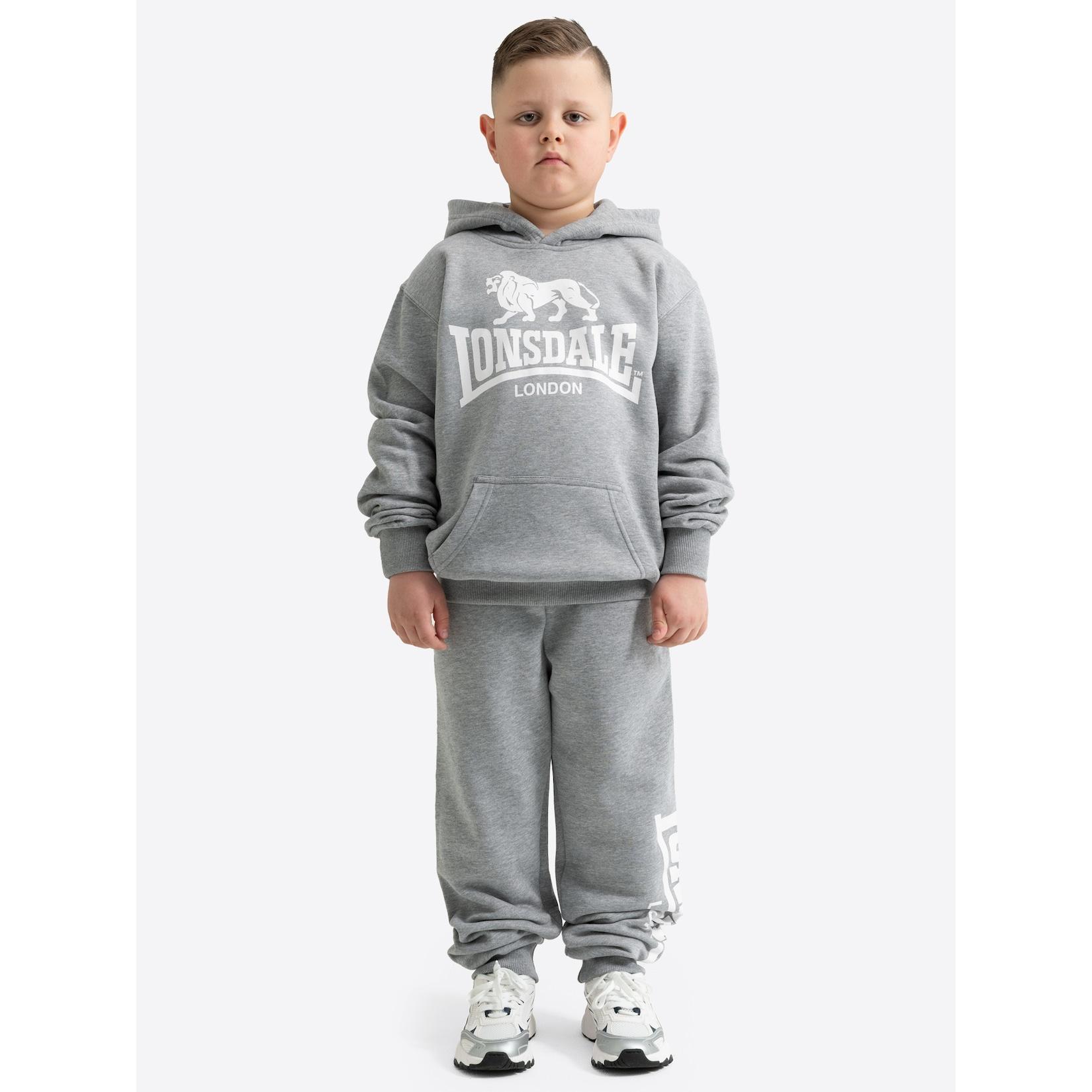 Lonsdale Kinder Trainingsanzug mit Kapuze normale Passform BUNREE JUNIOR