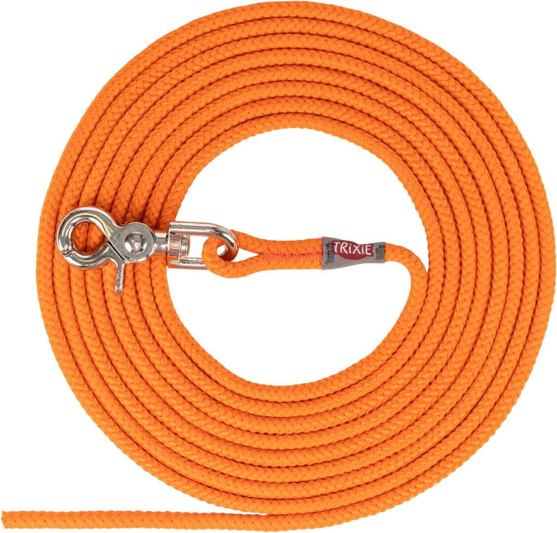 TRIXIE Schleppleine, rund, orange, 15 m/ø 6 mm