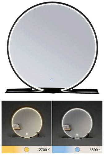 Paulmann Miro LED-Spiegelleuchte LED 10.5W Warmweiß Schwarz