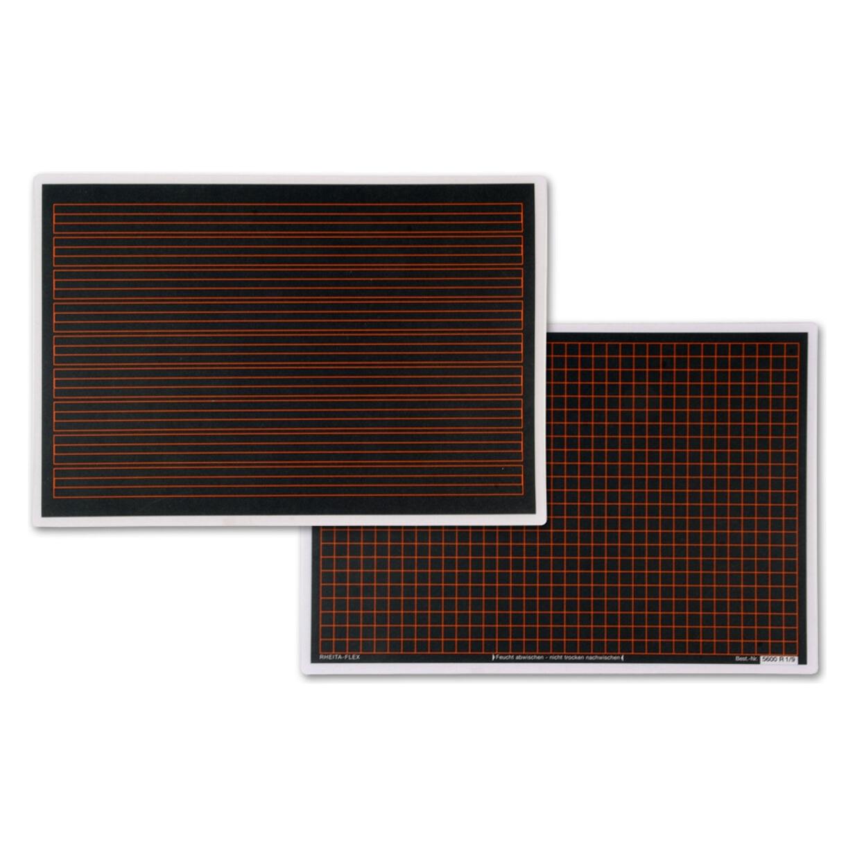 Rheita Tafel Lin.1/7mm kar. System 9 Plastik (Wandtafel, 26 x 18 cm) (5600-2)