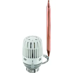 Heimeier Thermostat-Kopf K 640200500  weiss, mit Anlege- bzw. Tauchfühler