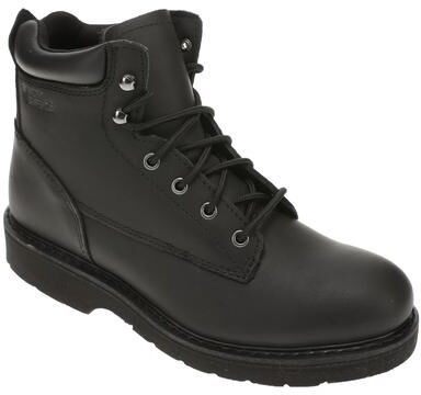 "Work America Men's 6"" Brawny Leather Work - 8.5 Black Boot E3"