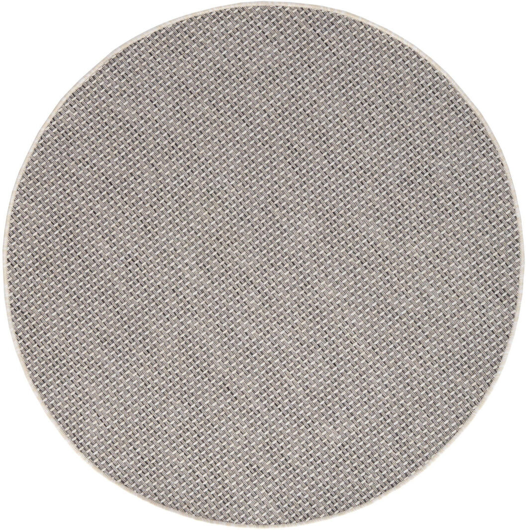 THE RUGS Magic Collection Solid Colour Indoor / Outdoor Area Rug Cream Round 160 cm