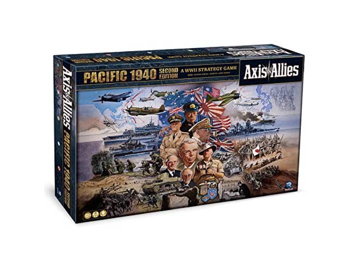 Renegade Game Studios Axis & Allies: 1940 Pacific Second Edition War Miniatures Strategy Board Game, Renegade, Age 12+, 2-4 Players, 6Hr