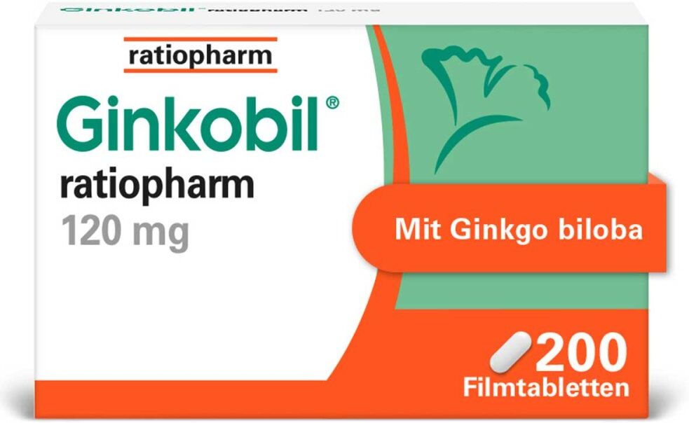 Ginkobil ratiopharm 120mg mit Ginkgo biloba 200stk