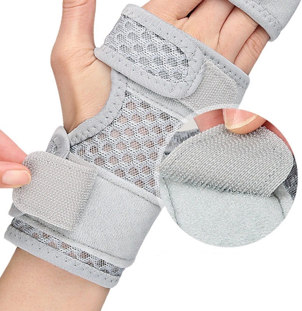 INF Fingerstützband Einheitsgröße - Eingebaute Aluminium-Schiene, Verstellbare Kompression, Atmungsaktives Mesh, Beidseitig