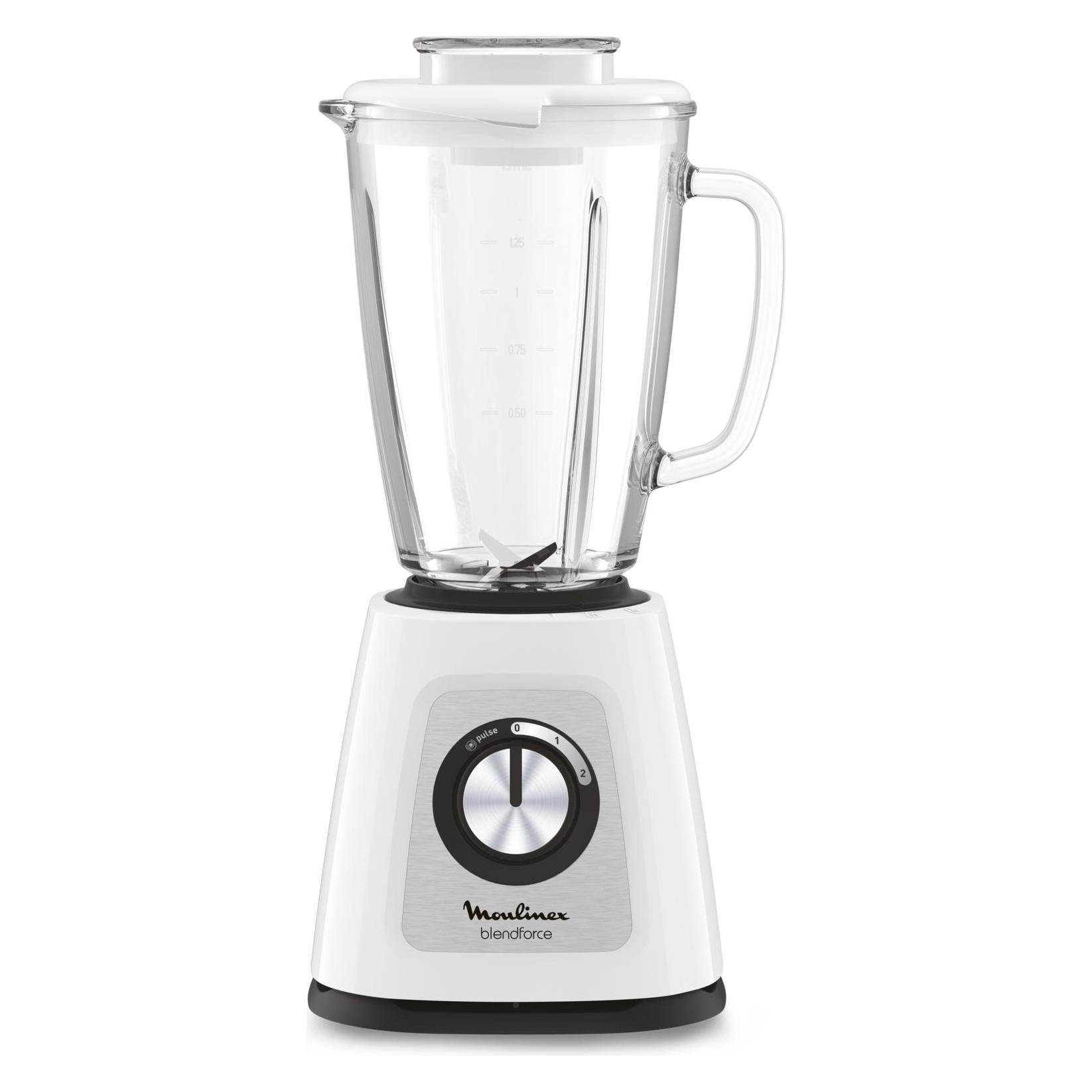 Moulinex Blendforce Glass LM430110 - Blender - Wit (800 W) (LM430110)