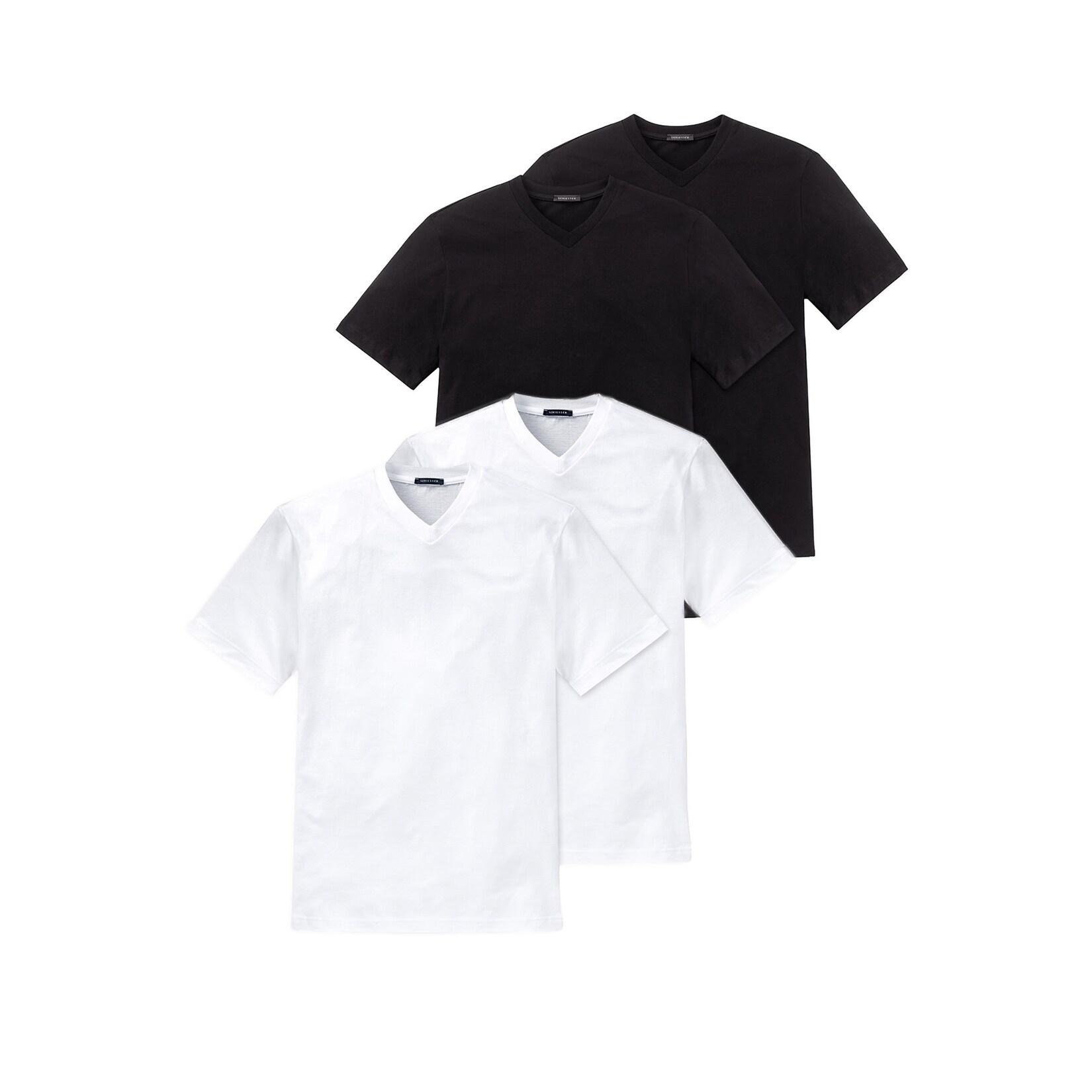 Schiesser Herren T-Shirt American Shirt 4er Pack