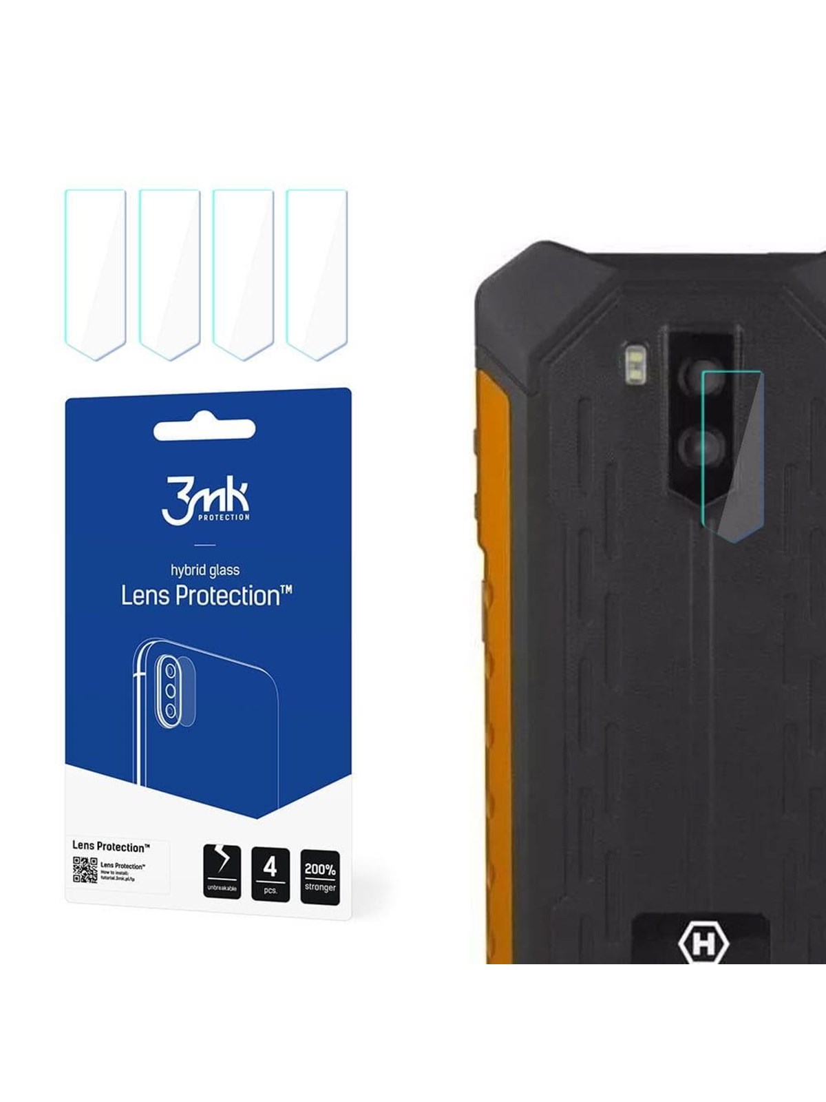 3mk Hybrid Glass for the Lens Protection Camera Lens on MyPhone Hammer Iron 3 LTE