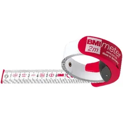 Zollstock BMImeter 3m x 16mm mit Stopper und Gürtelclip