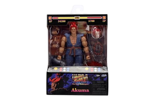 Jada Toys Street Fighter Akuma actiefiguur met accessoires, 15,7 cm