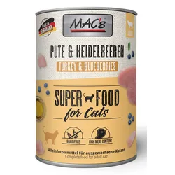 MAC ́s CAT Pute, Rind & Heidelbeeren 6x400 g