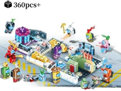 Inspire Select Space Werewolf Building Blocks Toy Anime Ghost Civilian Assemble Bricks Model For Boys 360 Pcs s