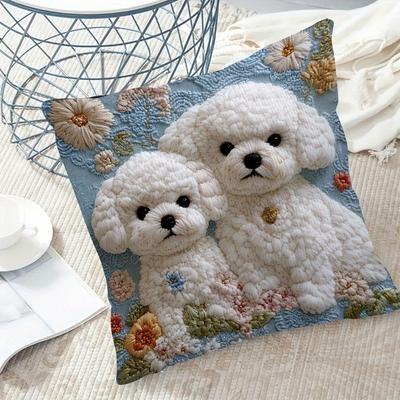 Perfect Picks Market Cute Cartoon Cat Pillow Cover For Sofa Decor Cozy Cat Lover Cushion Case 8
