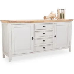 Kommode SANSIBAR MORSUM (BHT 180x85x40 cm) - beige - BHT 180x85x40 cm