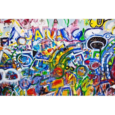 Fototapete PAPERMOON "Graffiti", bunt, B:4m L:2,6m, Vlies, Tapeten