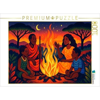 CALVENDO Puzzle Erzähl mir von Afrika - unter Sternen, zwischen Herzen | 1000 Teile Lege-Größe 64x48cm Foto-Puzzle für glückliche Stunden