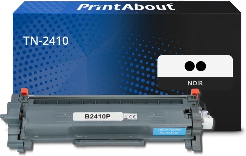 PrintAbout Toner compatible Brother TN-2410 - pack de 2 - Noir - Multipack Noir