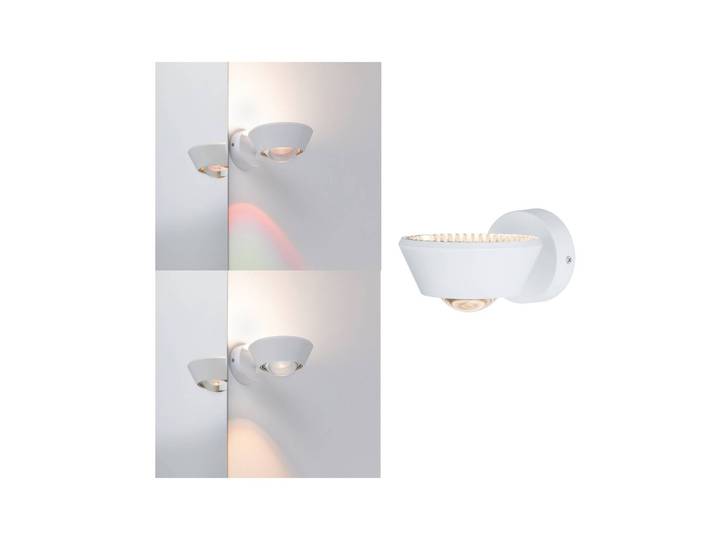 Paulmann Wandleuchte Sabik, dimmbar, weiß / opal, für Wohn- / Esszimmer, Kunststoff, Modern
