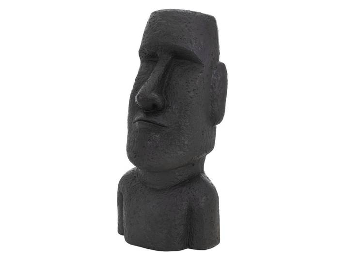 ECD-Germany Moai Rapa Nuil Kopf Statue Anthrazit 53,5 cm, Kunststoff, 26.5x53.5x19 cm, Dekoration, Dekofiguren & Skulpturen, Skulpturen