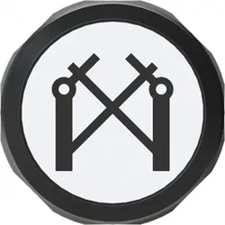 ABB MP9-1221 MP2-10W-L Drucktaster EINGANG, Symbol Code E2300452