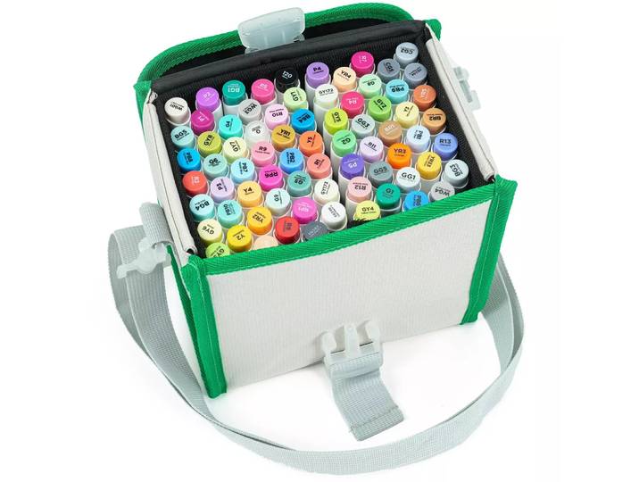 Ohuhu - Honolulu Kunstmarker (alkoholbasis, doppelseitig) - 72 Farben, Multicolor