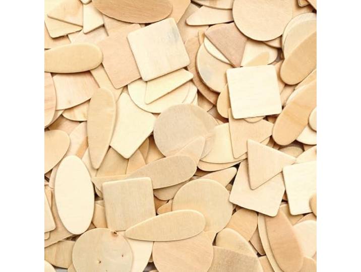 Kleurplaten 1000 W Houten Geo Vormen (Pak van 1000)