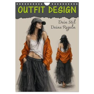 Outfit Design (Wandkalender 2027 DIN A4 hoch), CALVENDO Monatskalender