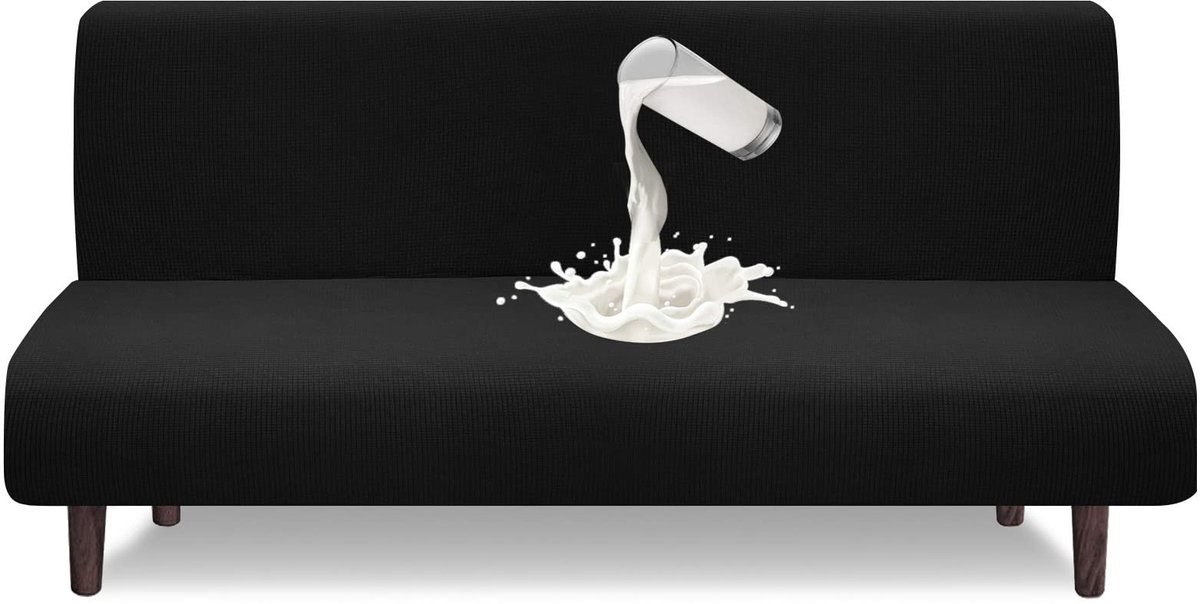Ibenzoa Waterbestendige en Elastische Futon Hoes voor Armless Slaapbank