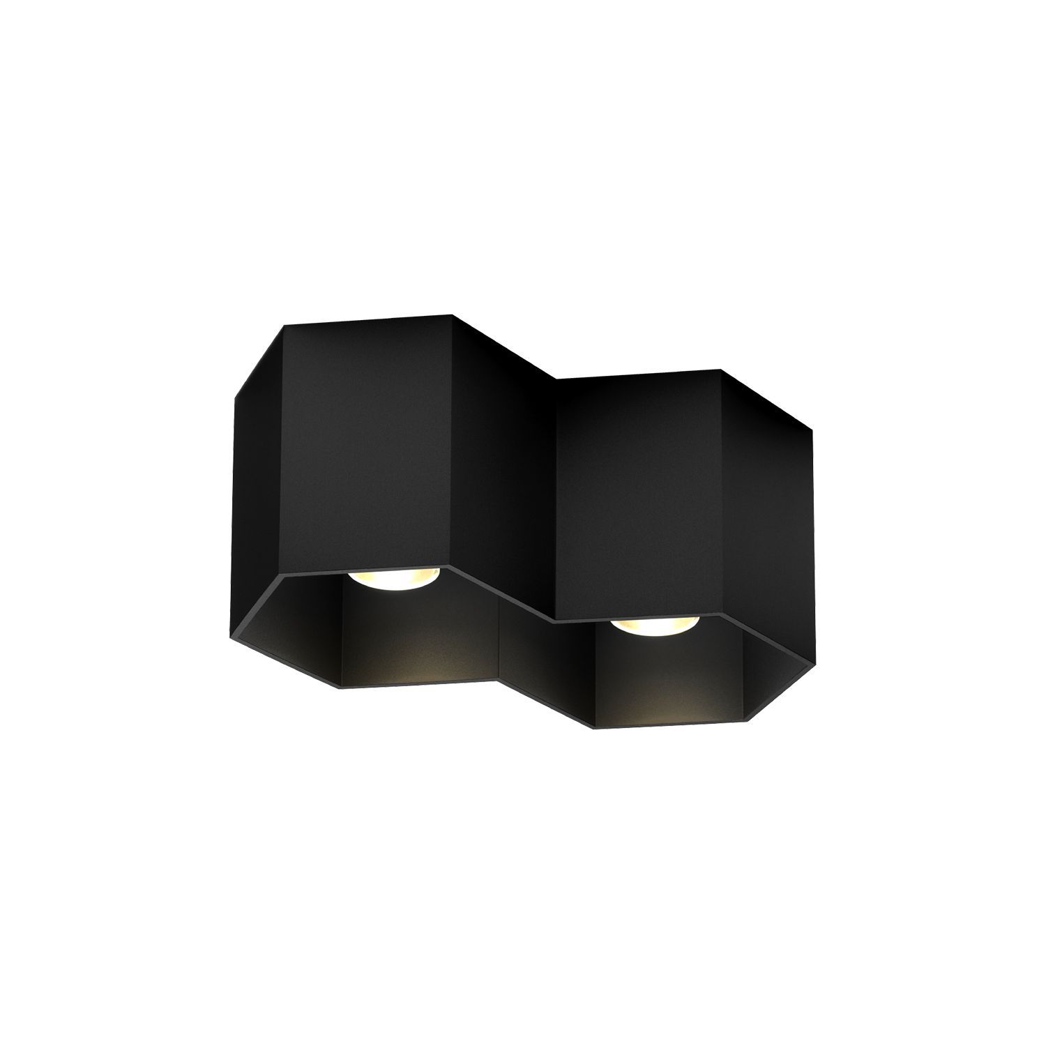 Wever & Ducré LED-Downlight HEXO CEILING SURF 2.0 - 2700K B schwarz 186658B3 5404037315321