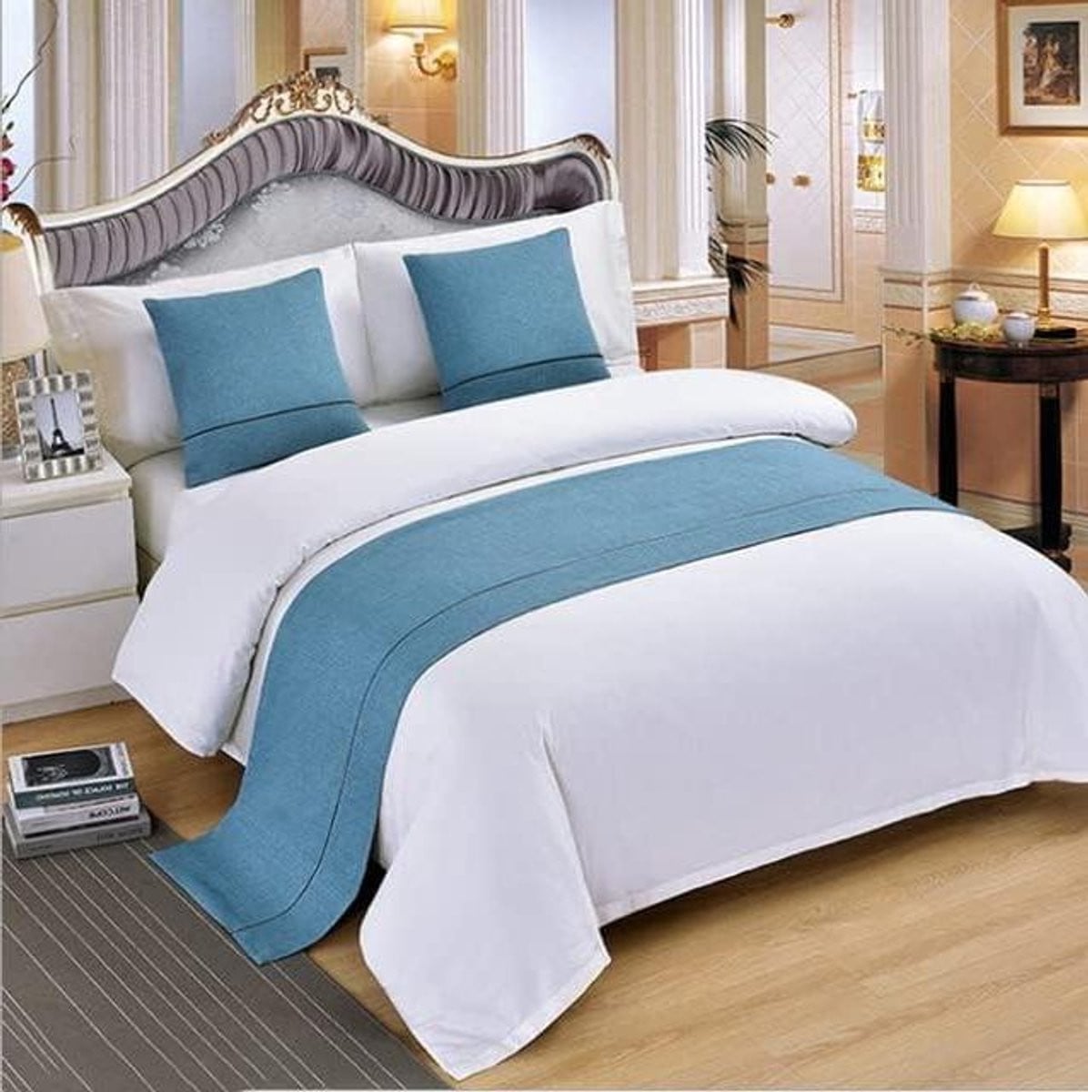 Waterdichte en stofbestendige bedloper voor volwassenen, 50 x 180 cm