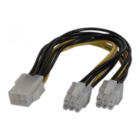 Exertis Connect PCI Express Strom-Adapterkabel 6pin auf 2x6 pin (15 cm) (146694)