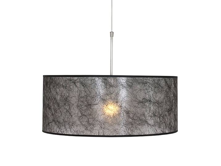 Pendelleuchte Stresa XV 16 x 190 x 16cm Schwarz Mischgewebe E27