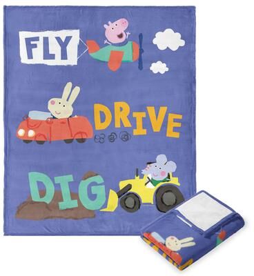 Hasbro Peppa Pig Silk Touch Throw Blanket