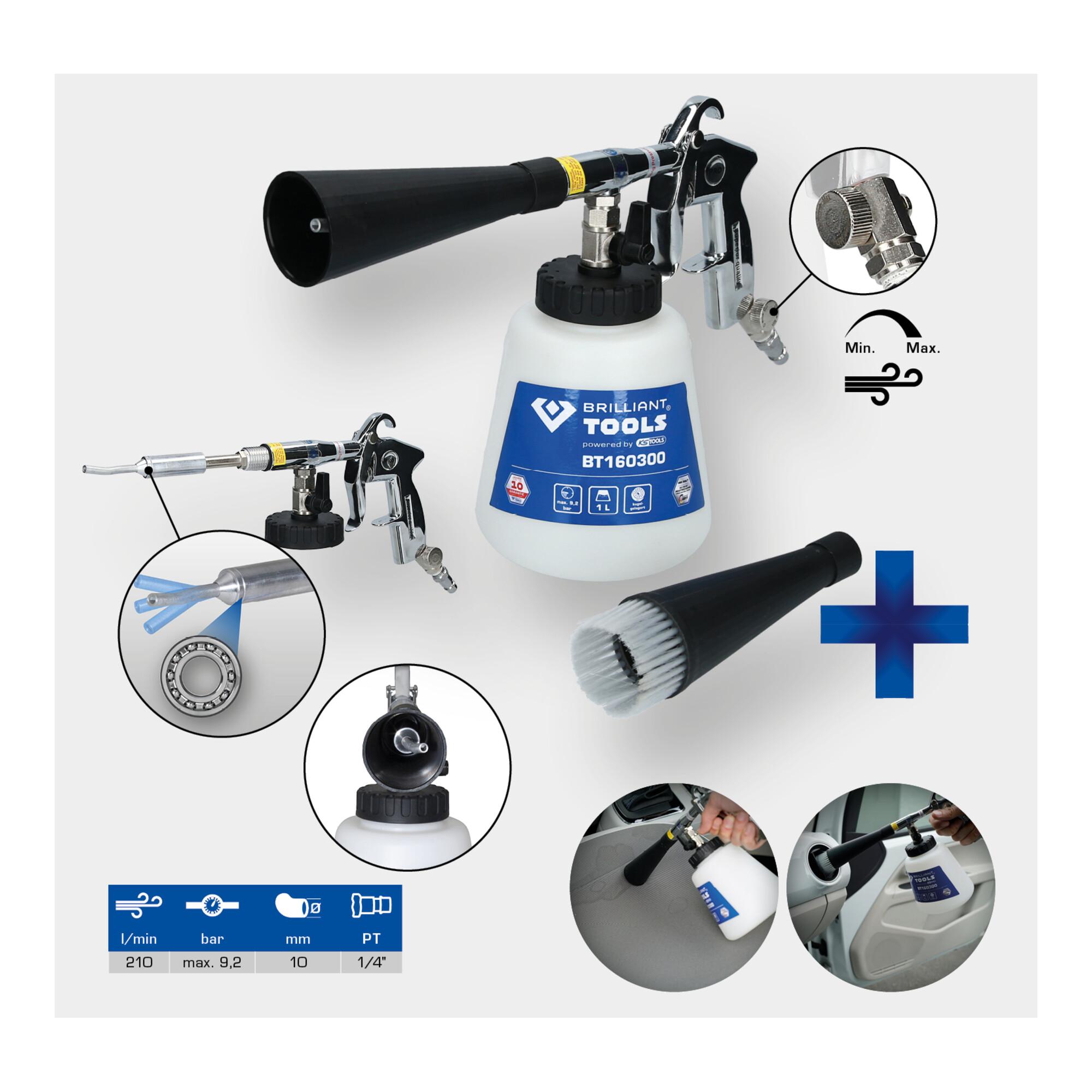 Brilliant Tools BT160300 Druckluft-Reinigungs-Pistole aus Kunststoff mit einem Anschlussgewinde 1/4)