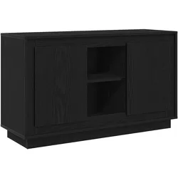 vidaXL Sideboard Schwarz Eiche 102x35x60 cm Holzwerkstoff