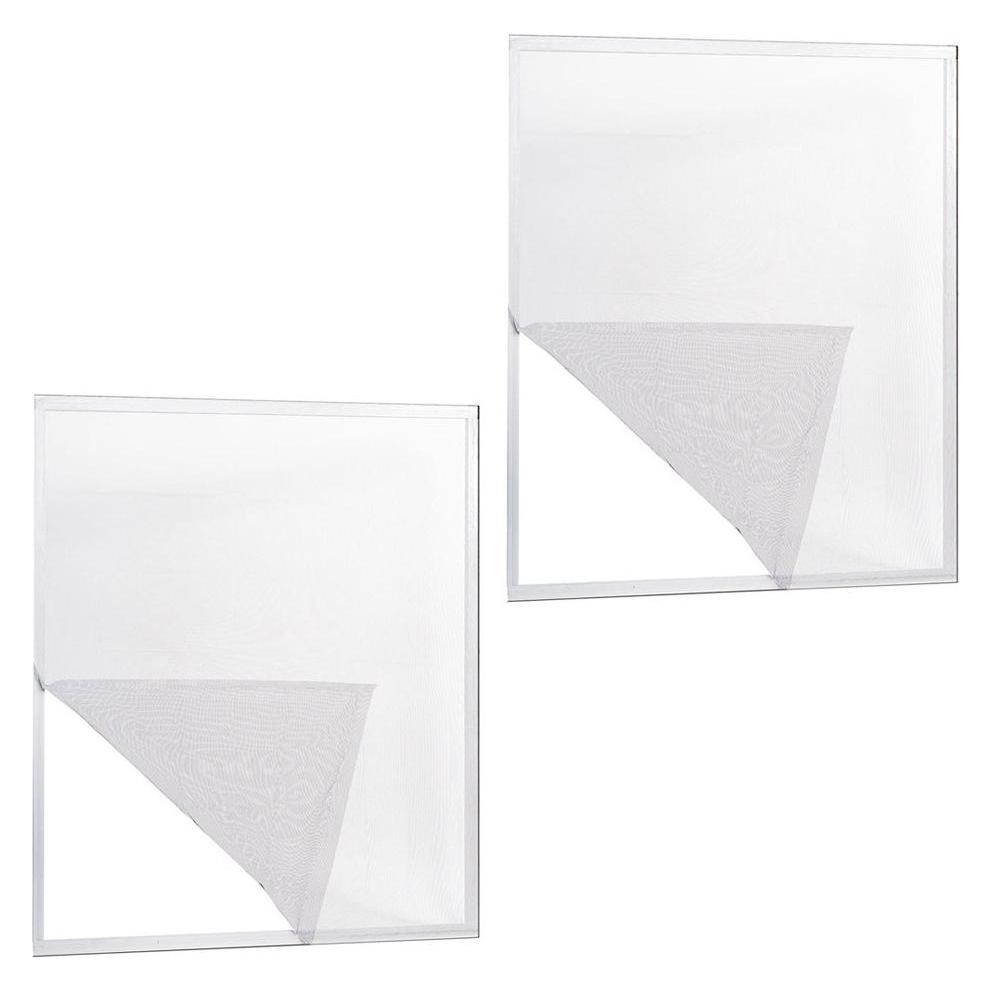 Iris Irs Moskitonetz Irs Weiss 120 X 240 Cm Fiberglas Fenster Haftend (2 Stück) (120 x 240 cm) (56740562)