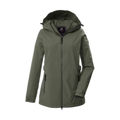 Funktionsjacke "GS 114 WMN JCKT", Damen, Gr. 36, olivgrün, Oberseite: 100% Polyester.Rückseite: 100% Polyester.Futter: 100% Polyester.Futter 2:, G.I.G.A. DX BY KILLTEC, Jacken Funktionsjacke, Atmungsaktiv, winddicht, wasserabweisend, Teflon EcoElite™