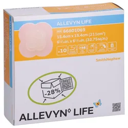 Allevyn Life 15,4x15,4 cm Silikonschaumverband CC Pharma