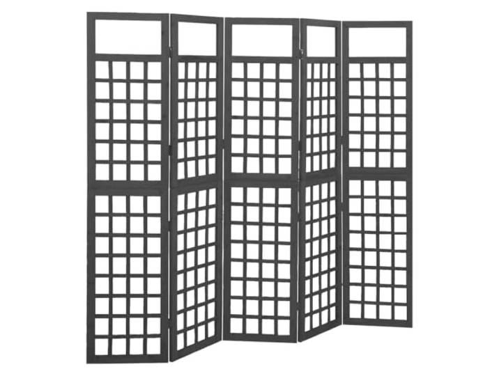 NLQMSU Trennwand mit 5 Paneelen aus massivem Tannenholz Rankhilfe Rankgitter Rankgitter Faltbar Raumteiler Raumteiler Indoor Massivholzgestell