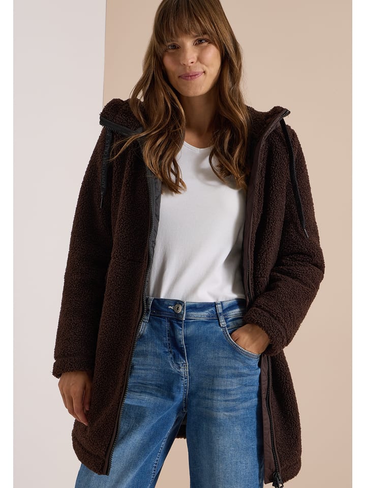 Cecil Teddymantel in Dunkelbraun - L