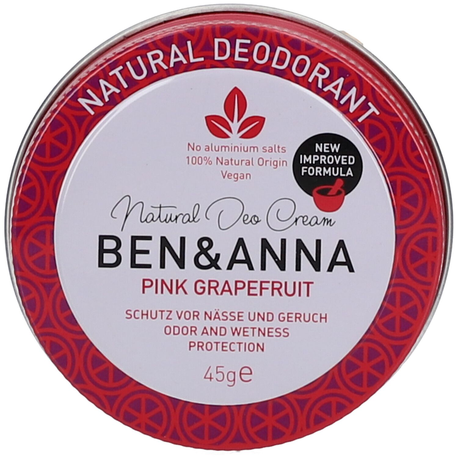 Ben & Anna Natural Deo Cream Pink Grapefuit 45 g Creme